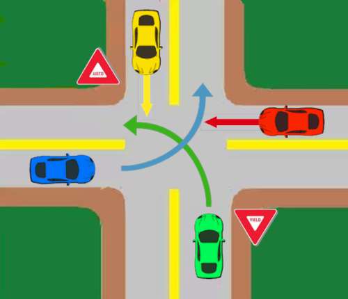 Intersection yield 4 colors-500